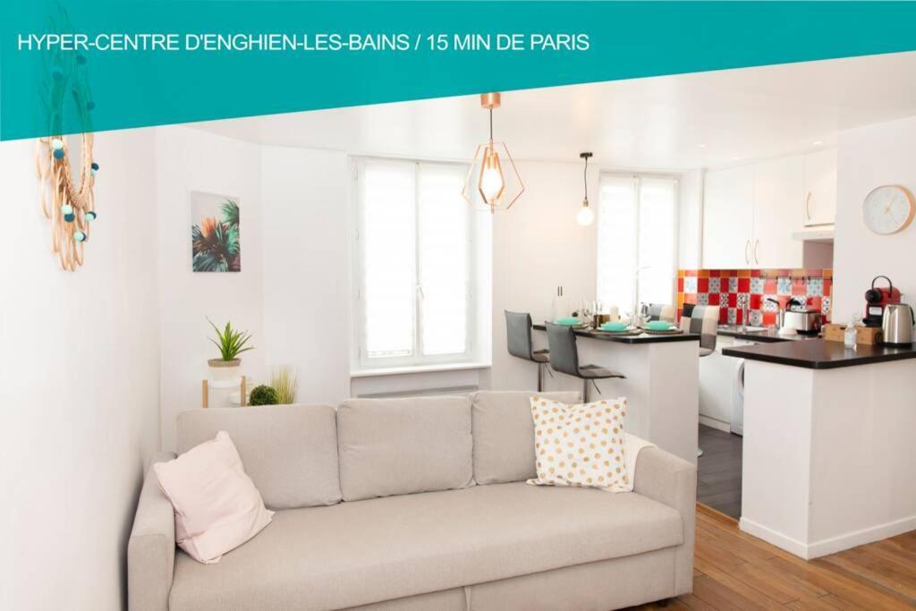 Coeur De Ville Enghien Les Bains - 2 Pieces Lumineux Et Chaleureux - 15 Min De Paris Zewnętrze zdjęcie